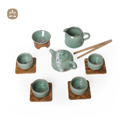 祥福茶具龍泉青瓷功夫茶具套裝 融合傳統(tǒng)工藝與養(yǎng)生功能的藝術(shù)珍品